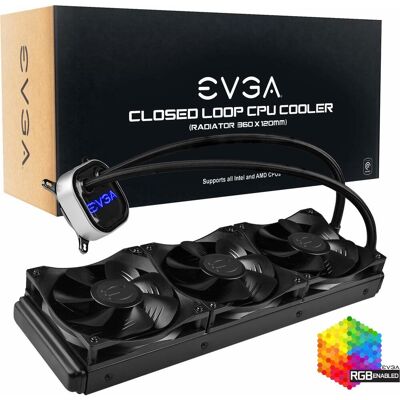 EVGA CLC 360 Liquid Water CPU Cooler RGB LED Cooling, CPU Wasserkühler, Schwarz EVGA CLC 360 Liquid Water CPU Cooler RGB LED Cooling, CPU Wasserkühler, Schwarz