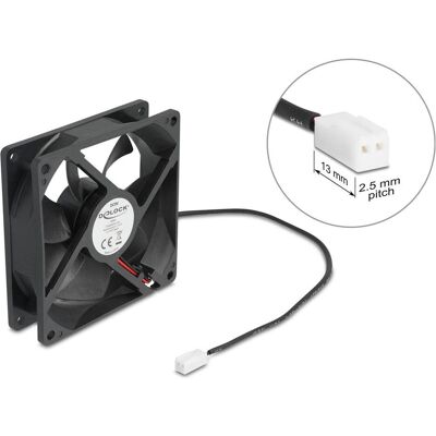 Delock Axiallüfter 5 V DC, 92 x 92 x 25 mm schwarz (92 mm, 1x), PC Lüfter, Schwarz Delock Axiallüfter 5 V DC, 92 x 92 x 25 mm schwarz (92 mm, 1x), PC Lüfter, Schwarz