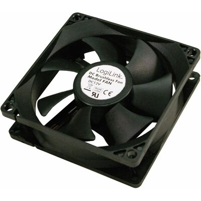 LogiLink Gehäuselüfter, 120 x 120 x 25 mm, Gleitlager (120 mm, 1x), PC Lüfter, Schwarz LogiLink Gehäuselüfter, 120 x 120 x 25 mm, Gleitlager (120 mm, 1x), PC Lüfter, Schwarz