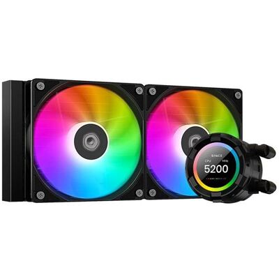 ID-Cooling Liquid Processor Cooler with SL240 XE Display Black aRGB Lighting, CPU Wasserkühler, Schwarz ID-Cooling Liquid Processor Cooler with SL240 XE Display Black aRGB Lighting, CPU Wasserkühler, Schwarz