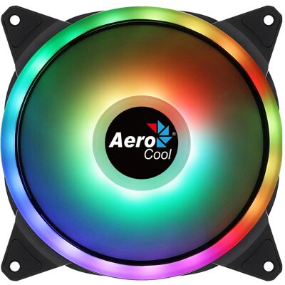 Aerocool Duo 14 Computergehäuse Ventilator 14 cm Schwarz (140 mm, 1x), PC Lüfter, Schwarz Aerocool Duo 14 Computergehäuse Ventilator 14 cm Schwarz (140 mm, 1x), PC Lüfter, Schwarz