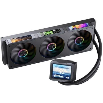 Jonsbo TF3-360SCB AiO Wasserkühlung, ARGB - 360mm, schwarz, CPU Wasserkühler, Schwarz Jonsbo TF3-360SCB AiO Wasserkühlung, ARGB - 360mm, schwarz, CPU Wasserkühler, Schwarz