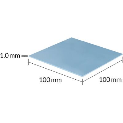 Arctic TP-3 (100x100mm, t:1.0mm) (1 mm, 6 W/m K), Wärmeleitpad, Blau Arctic TP-3 (100x100mm, t:1.0mm) (1 mm, 6 W/m K), Wärmeleitpad, Blau