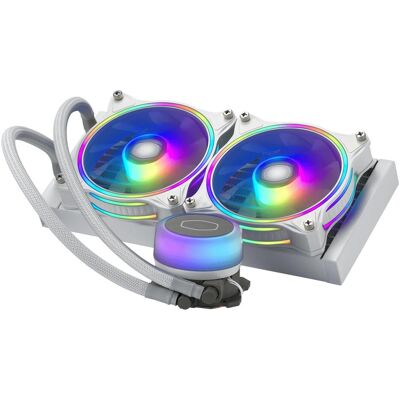 Cooler Master MasterLiquid ML240 Illusion - White Edition, CPU Wasserkühler, Weiss Cooler Master MasterLiquid ML240 Illusion - White Edition, CPU Wasserkühler, Weiss