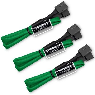 Noctua NA-SEC1 chromax.green Lüfter-Verlängerungskabelset (30 cm, 4 pin PWM), Interne Kabel (PC) Noctua NA-SEC1 chromax.green Lüfter-Verlängerungskabelset (30 cm, 4 pin PWM), Interne Kabel (PC)