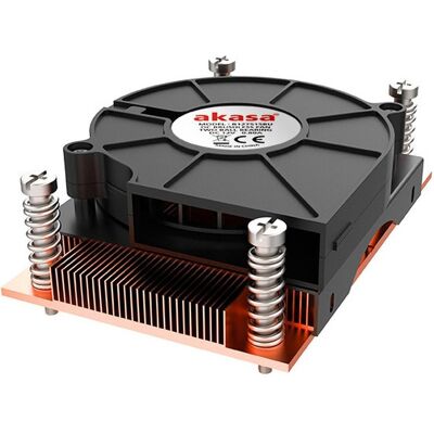Akasa Low Profile CPU Kühler, AM4 (28 mm), CPU Kühler, Kupfer, Schwarz Akasa Low Profile CPU Kühler, AM4 (28 mm), CPU Kühler, Kupfer, Schwarz