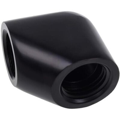 Alphacool Eiszapfen L-Verbinder G1/4 IG auf G1/4 IG, Wasserkühlung Anschluss, Schwarz Alphacool Eiszapfen L-Verbinder G1/4 IG auf G1/4 IG, Wasserkühlung Anschluss, Schwarz