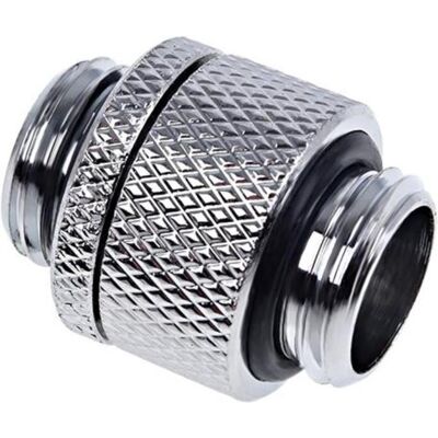 Alphacool Eiszapfen Doppelnippel drehbar G1/4 AG auf G1/4 AG, Wasserkühlung Anschluss, Silber Alphacool Eiszapfen Doppelnippel drehbar G1/4 AG auf G1/4 AG, Wasserkühlung Anschluss, Silber