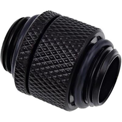 Alphacool Eiszapfen Doppelnippel drehbar G1/4 AG auf G1/4 AG, Wasserkühlung Anschluss, Schwarz Alphacool Eiszapfen Doppelnippel drehbar G1/4 AG auf G1/4 AG, Wasserkühlung Anschluss, Schwarz