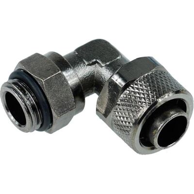 Aquatuning 13/10mm Anschraubtülle 90° drehbar, Wasserkühlung Anschluss, Schwarz Aquatuning 13/10mm Anschraubtülle 90° drehbar, Wasserkühlung Anschluss, Schwarz