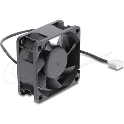 Delock Axiallüfter 48 V DC, 60 x 60 x 25 mm mit 4 Pin PWM Lüfteranschluss schwarz (67450) (60 mm, 1x), PC Lüfter, Schwarz Delock Axiallüfter 48 V DC, 60 x 60 x 25 mm mit 4 Pin PWM Lüfteranschluss schwarz (67450) (60 mm, 1x), PC Lüfter, Schwarz