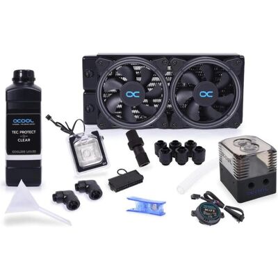 Alphacool Alphac Core Wind 240mm ST30 Set 1022061, CPU Wasserkühler, Schwarz Alphacool Alphac Core Wind 240mm ST30 Set 1022061, CPU Wasserkühler, Schwarz