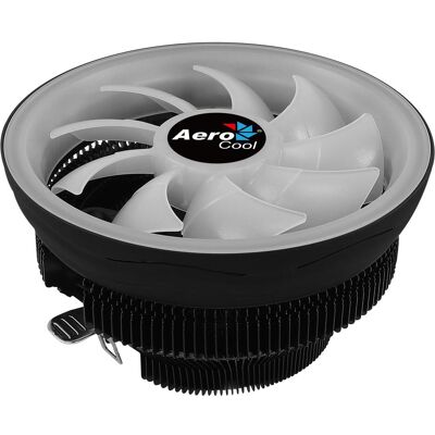 Aerocool Core Plus ARGB PWM 4P/12cm Intel/AMD (83 mm), CPU Kühler, Schwarz, Weiss Aerocool Core Plus ARGB PWM 4P/12cm Intel/AMD (83 mm), CPU Kühler, Schwarz, Weiss