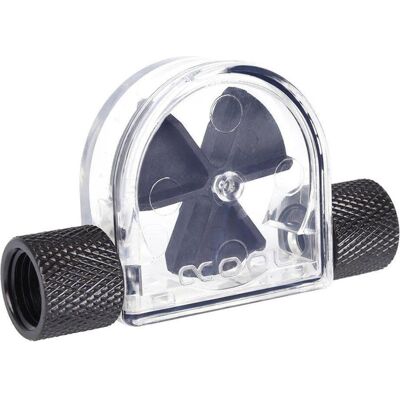 Alphacool Eisfluegel Durchflussanzeiger Schwarz G1/4 IG - Acryl, Wasserkühlung Überwachung, Schwarz, Transparent Alphacool Eisfluegel Durchflussanzeiger Schwarz G1/4 IG - Acryl, Wasserkühlung Überwachung, Schwarz, Transparent