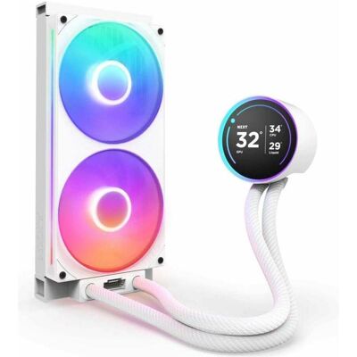 NZXT KRAKEN Elite V2 280 RGB Wak Display White RL-KR28E-W2, CPU Wasserkühler, Weiss NZXT KRAKEN Elite V2 280 RGB Wak Display White RL-KR28E-W2, CPU Wasserkühler, Weiss