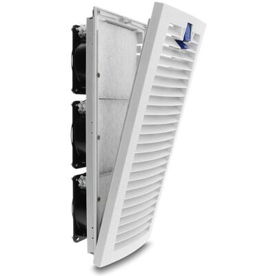 Delock 3 Axialventilatoren 230 V Wechselstrom mit Filter, 418 x 180 x 84 mm (120 mm, 3x), PC Lüfter, Blau, Weiss, Schwarz Delock 3 Axialventilatoren 230 V Wechselstrom mit Filter, 418 x 180 x 84 mm (120 mm, 3x), PC Lüfter, Blau, Weiss, Schwarz