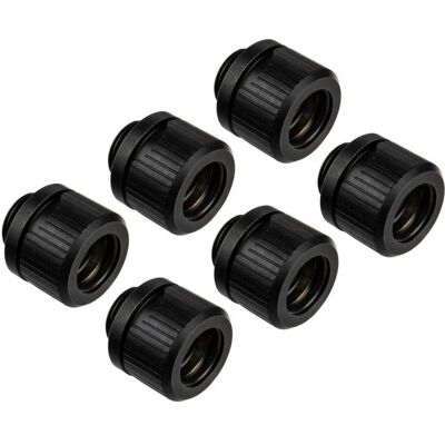 EKWB EK-Quantum Torque HDC 12 - 6er-Pack, Wasserkühlung Anschluss, Schwarz EKWB EK-Quantum Torque HDC 12 - 6er-Pack, Wasserkühlung Anschluss, Schwarz
