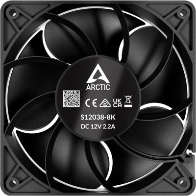 Arctic S12038-4K 3er Pack (120 mm, 3x), PC Lüfter, Schwarz Arctic S12038-4K 3er Pack (120 mm, 3x), PC Lüfter, Schwarz