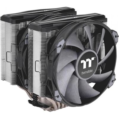 Thermaltake TT TOUGHAIR 710 Air Cooler Dual Tower CL-P110-CA14GM-A (165 mm), CPU Kühler, Grau Thermaltake TT TOUGHAIR 710 Air Cooler Dual Tower CL-P110-CA14GM-A (165 mm), CPU Kühler, Grau
