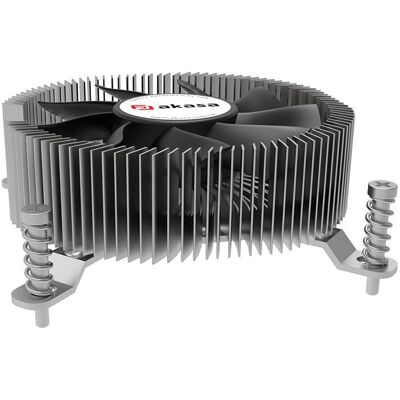 Akasa low profile CPU-Kühler, Intel LGA1700 - Kupfer und Aluminium (29.90 mm), CPU Kühler, Kupfer, Schwarz, Silber Akasa low profile CPU-Kühler, Intel LGA1700 - Kupfer und Aluminium (29.90 mm), CPU Kühler, Kupfer, Schwarz, Silber