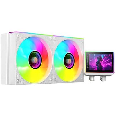 Mars Gaming ML Vision II 240 Raffreddamento a Liquido AIO, CPU Wasserkühler, Weiss Mars Gaming ML Vision II 240 Raffreddamento a Liquido AIO, CPU Wasserkühler, Weiss