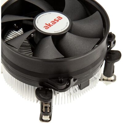 Akasa AK-CC7108EP01 CPU-Kühler (58.50 mm), CPU Kühler, Schwarz Akasa AK-CC7108EP01 CPU-Kühler (58.50 mm), CPU Kühler, Schwarz