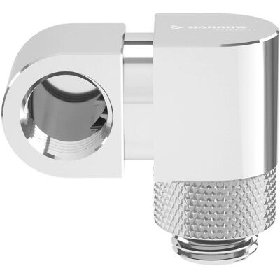 Barrow 360 Grad-G1/4-Zoll-Adapter, 21mm Versatz - silber, Wasserkühlung Anschluss, Silber Barrow 360 Grad-G1/4-Zoll-Adapter, 21mm Versatz - silber, Wasserkühlung Anschluss, Silber