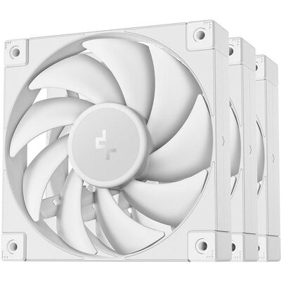 Deepcool FD12 120x120x25 3in1 wh (120 mm, 3x), PC Lüfter, Weiss Deepcool FD12 120x120x25 3in1 wh (120 mm, 3x), PC Lüfter, Weiss