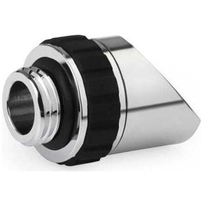Alphacool Apex Grip adapter 45° OT/IT G1/4 rotatable chrome, Wasserkühlung Anschluss, Silber Alphacool Apex Grip adapter 45° OT/IT G1/4 rotatable chrome, Wasserkühlung Anschluss, Silber