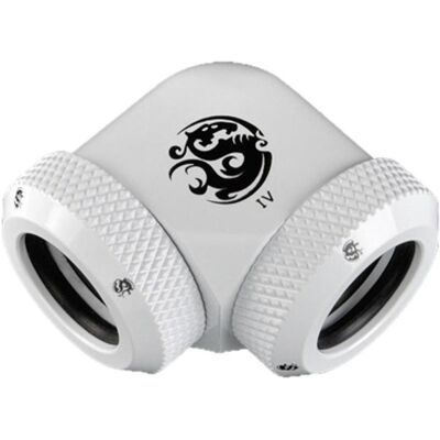 Bitspower Multi-Link Adapter 90 Grad 12mm AD auf 12mm AD Hardtube, Wasserkühlung Anschluss, Weiss Bitspower Multi-Link Adapter 90 Grad 12mm AD auf 12mm AD Hardtube, Wasserkühlung Anschluss, Weiss