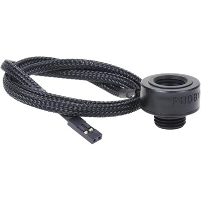 Phobya Temperatursensor Innen-/Aussengewinde G1/4 black matt, Wasserkühlung Überwachung, Schwarz Phobya Temperatursensor Innen-/Aussengewinde G1/4 black matt, Wasserkühlung Überwachung, Schwarz