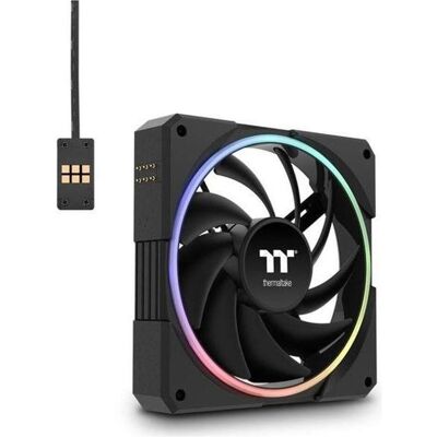 Thermaltake TS120 EX RGB Fan Black 3Pack (120 mm, 3x), PC Lüfter, Schwarz Thermaltake TS120 EX RGB Fan Black 3Pack (120 mm, 3x), PC Lüfter, Schwarz