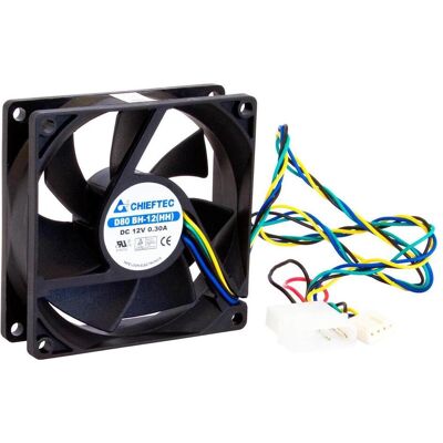 Chieftec Gehäuselüfter Chiftec (80 mm, 1x), PC Lüfter, Schwarz Chieftec Gehäuselüfter Chiftec (80 mm, 1x), PC Lüfter, Schwarz