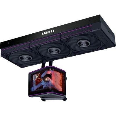 Lian-Li AiO 360 mm mit Display Schwarz, CPU Wasserkühler, Schwarz Lian-Li AiO 360 mm mit Display Schwarz, CPU Wasserkühler, Schwarz