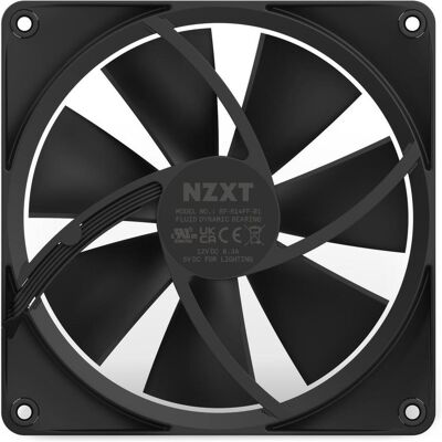NZXT F140 RGB (140 mm, 1x), PC Lüfter, Schwarz NZXT F140 RGB (140 mm, 1x), PC Lüfter, Schwarz