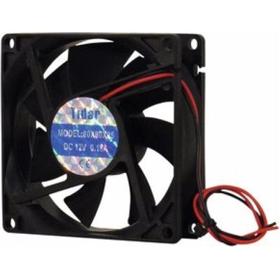 EuroLite BF-12 Axiallüfter 12V 80x80x25mm 45m³/h (80 mm), PC Lüfter EuroLite BF-12 Axiallüfter 12V 80x80x25mm 45m³/h (80 mm), PC Lüfter