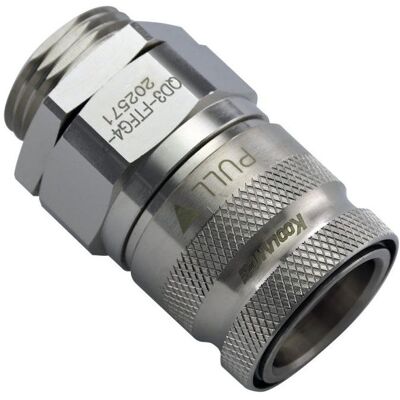 Koolance QD3 Quick-Disconnect-Verbindung, 10mm AG mit G1/4”-Zoll-IG zu Quick-Disconnect - nickel, Wasserkühlung Anschluss, Silber Koolance QD3 Quick-Disconnect-Verbindung, 10mm AG mit G1/4”-Zoll-IG zu Quick-Disconnect - nickel, Wasserkühlung Anschluss, Silber