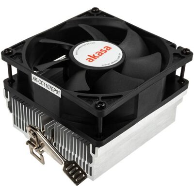 Akasa AK-CC1107EP01 CPU-Kühler AMD (55.50 mm), CPU Kühler, Schwarz, Silber Akasa AK-CC1107EP01 CPU-Kühler AMD (55.50 mm), CPU Kühler, Schwarz, Silber