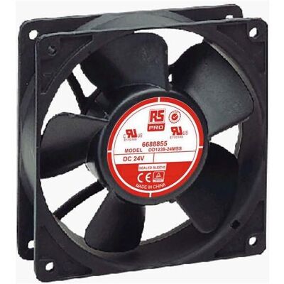 RS PRO Lüfter 120x38mm 24Vdc (120 mm), PC Lüfter, Transparent RS PRO Lüfter 120x38mm 24Vdc (120 mm), PC Lüfter, Transparent