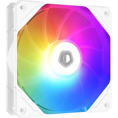 ID-Cooling TF-12025-PRO-ARGB REVERSE WHITE (120 mm, 1x), PC Lüfter, Weiss ID-Cooling TF-12025-PRO-ARGB REVERSE WHITE (120 mm, 1x), PC Lüfter, Weiss