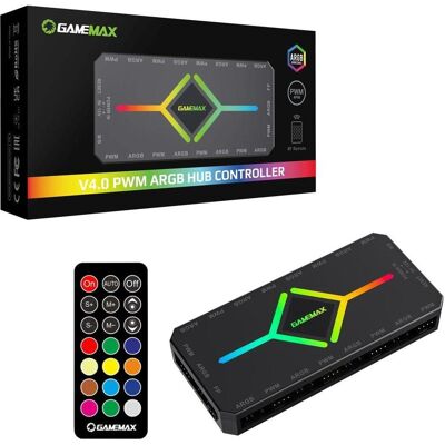 GameMax 120mm RL300 - 3er Pack Gehäuselüfter, Weiteres Gaming Zubehör, Schwarz GameMax 120mm RL300 - 3er Pack Gehäuselüfter, Weiteres Gaming Zubehör, Schwarz