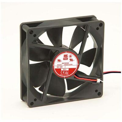 RS PRO Lüfter 92x92x25mm 24VDC 3,6W 88,4m³/h (92 mm, 2x), PC Lüfter RS PRO Lüfter 92x92x25mm 24VDC 3,6W 88,4m³/h (92 mm, 2x), PC Lüfter