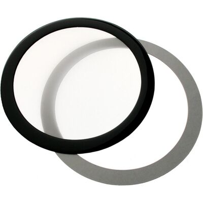 DEMCiflex Schwar/Weiß 120mm Runder Staubfilter - Staubfilter DEMCiflex Schwar/Weiß 120mm Runder Staubfilter - Staubfilter