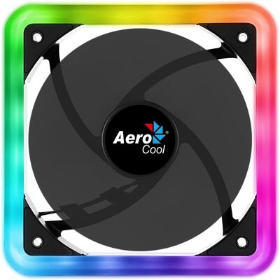 Aerocool Edge 14 LED Lüfter, RGB (140 mm, 1x), PC Lüfter, Schwarz Aerocool Edge 14 LED Lüfter, RGB (140 mm, 1x), PC Lüfter, Schwarz