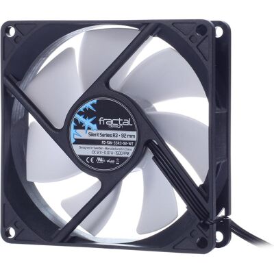 Fractal R3 (92 mm, 1x), PC Lüfter, Weiss, Schwarz Fractal R3 (92 mm, 1x), PC Lüfter, Weiss, Schwarz