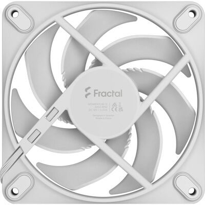 Fractal D. Momentum 12 White (120 mm, 1x), PC Lüfter, Weiss Fractal D. Momentum 12 White (120 mm, 1x), PC Lüfter, Weiss