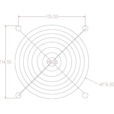 Tru Components Lüftergitter 1 St. (B x H) 120 mm x 120 mm Stahl, PC Lüfter Zubehör Tru Components Lüftergitter 1 St. (B x H) 120 mm x 120 mm Stahl, PC Lüfter Zubehör