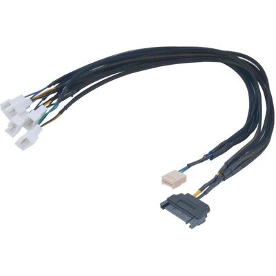 Akasa Flexa FP5S PWM Verteiler-Kabel (5 Lüfter) - gesleevt (45 cm, 4 pin PWM, SATA), Interne Kabel (PC) Akasa Flexa FP5S PWM Verteiler-Kabel (5 Lüfter) - gesleevt (45 cm, 4 pin PWM, SATA), Interne Kabel (PC)
