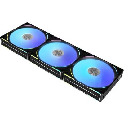 Lian-Li UNI-FAN AL V2 (120 mm, 3x), PC Lüfter, Schwarz Lian-Li UNI-FAN AL V2 (120 mm, 3x), PC Lüfter, Schwarz