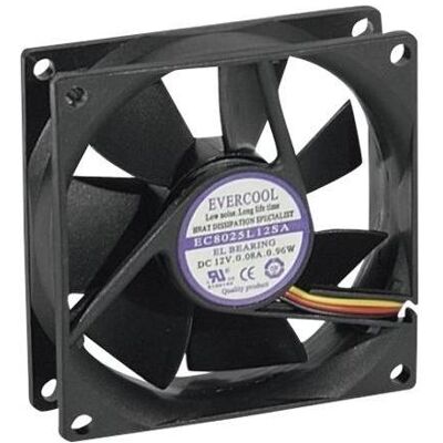 Exertis Connect Lüfter 80 x 80 x 25 mm, Gleitlager (80 mm), PC Lüfter Exertis Connect Lüfter 80 x 80 x 25 mm, Gleitlager (80 mm), PC Lüfter